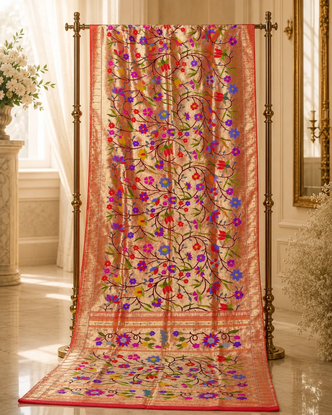 All Over Brocade Paithani (Silk By Jari) — 2026 collection image 3 of 9