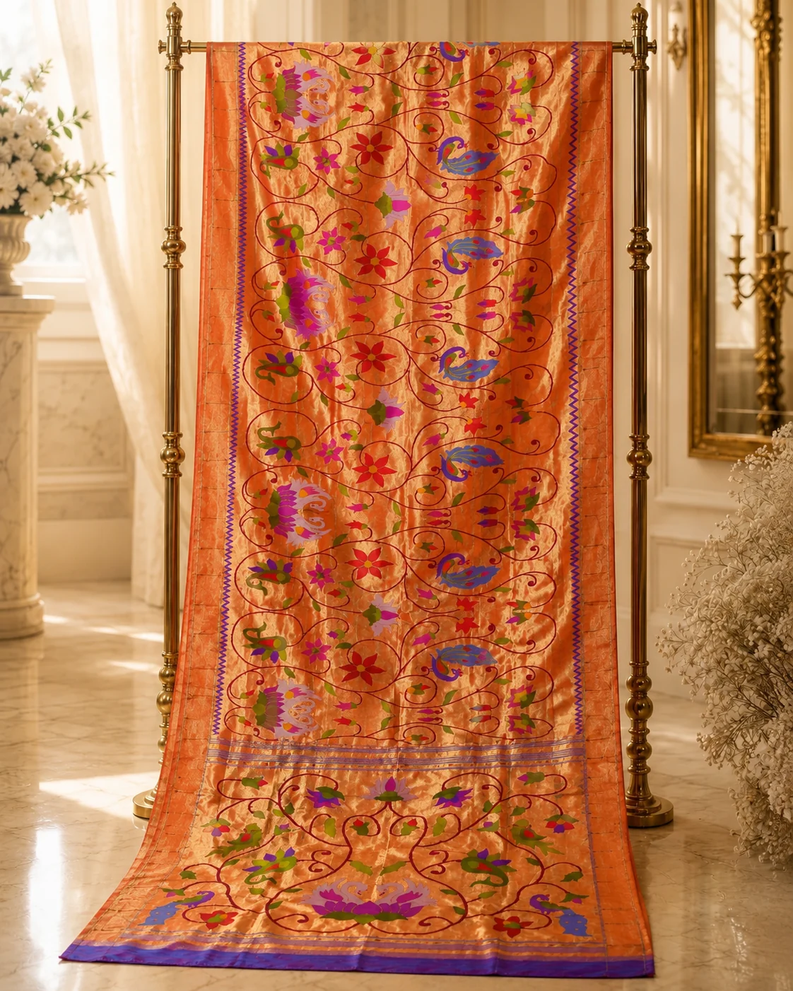 All Over Brocade Paithani (Silk By Jari) — 2026 collection image 4 of 9