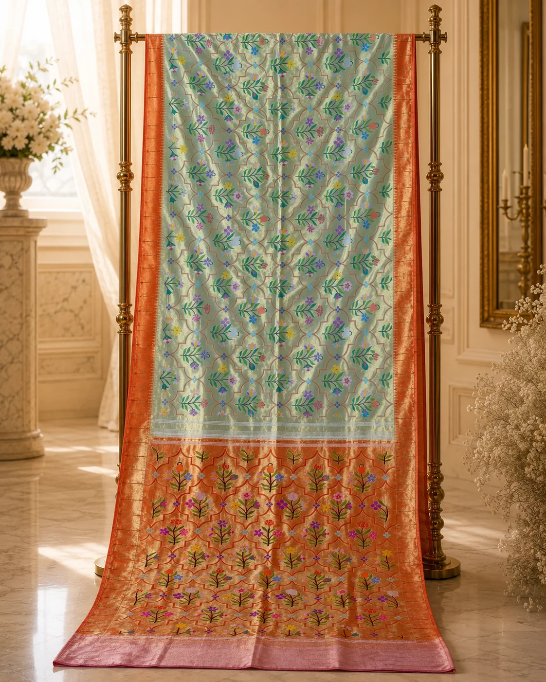 All Over Brocade Paithani (Silk By Jari) — 2026 collection image 6 of 9