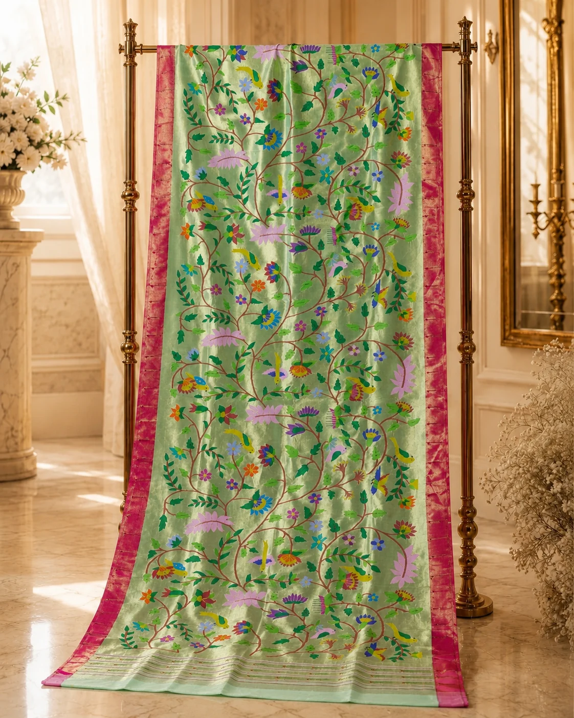 All Over Brocade Paithani (Silk By Jari) — 2026 collection image 7 of 9