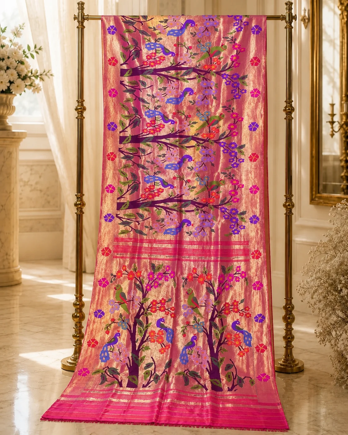All Over Brocade Paithani (Silk By Jari) — 2026 collection image 8 of 9