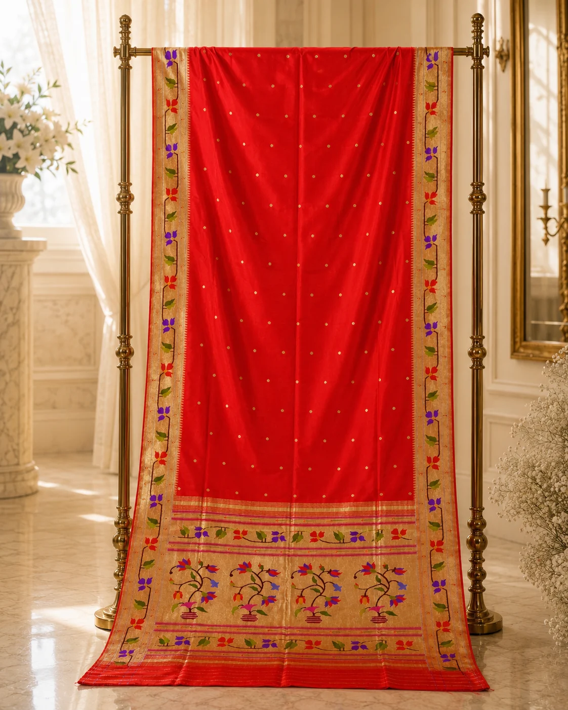 Brocade Border Paithani — 2026 collection image 2 of 10