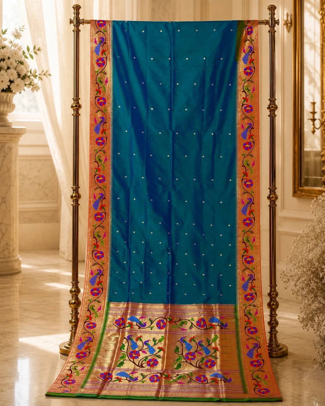 Brocade Border Paithani — 2026 collection image 9 of 10
