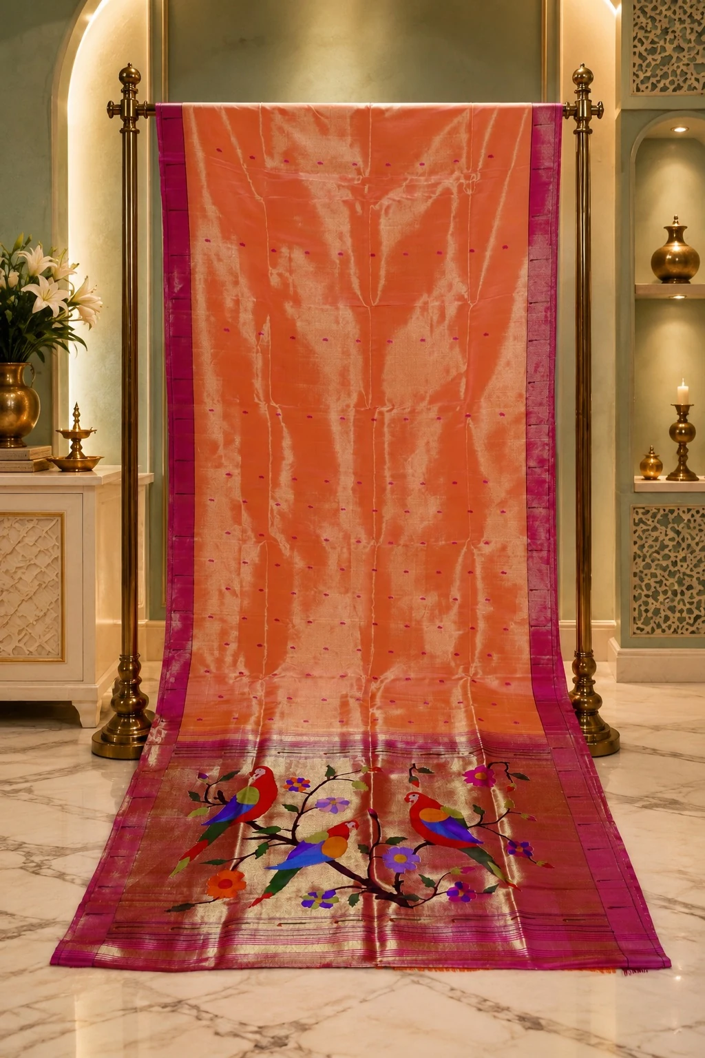 Tissue Munia Paithani — 2026 collection image 2 of 9